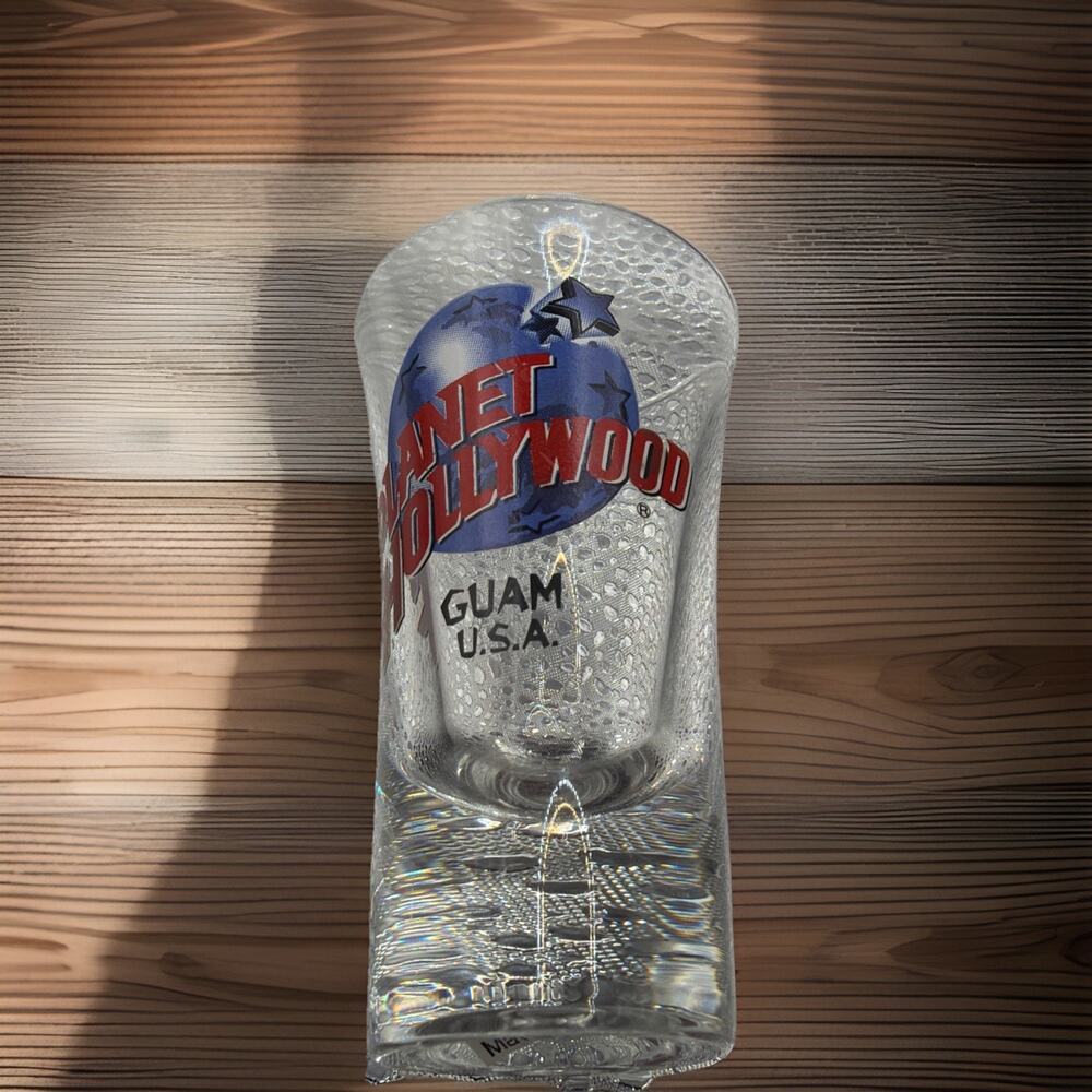 Planet Hollywood Guam U.S.A. Clear Shot Glass Barware Bar Restaurant